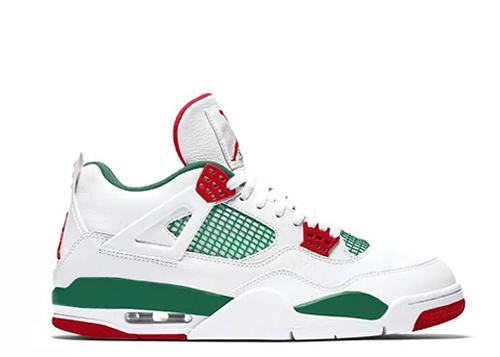 red green and white jordans